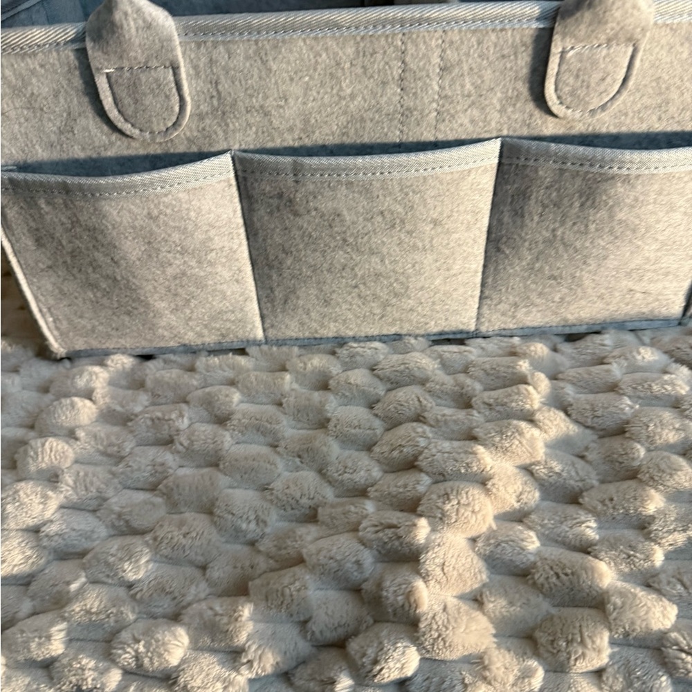 Gray Felt Organizer with Pockets